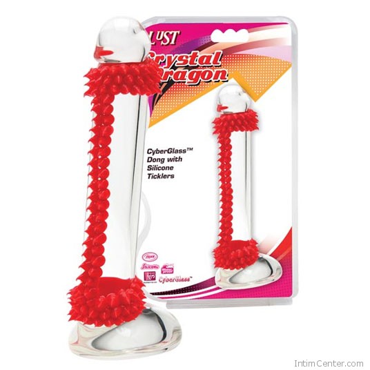 Exkluzív megjelenésű üveg dildó különleges csiklóizgatóval Exkluzív megjelenésű üveg dildó különleges csiklóizgatóval