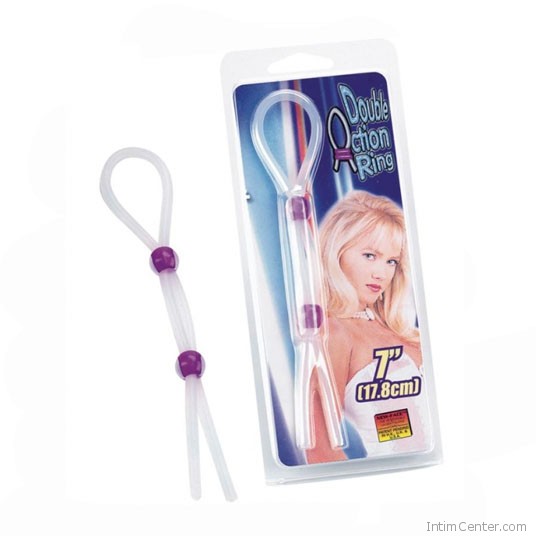 Dupla gyöngyös szorító péniszgyűrű