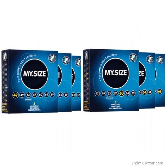 My Size óvszer 3 db, 7 különböző méret