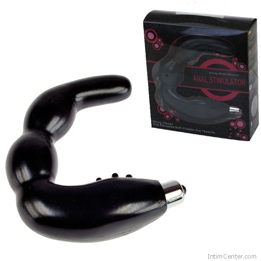 Anal Stimulator, fekete, zselés prosztata masszírozó