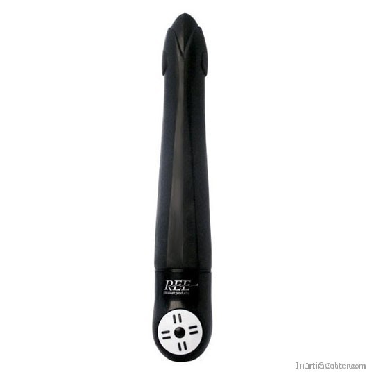Ree Happy Single vibrátor, negro feketében, kezdőknek