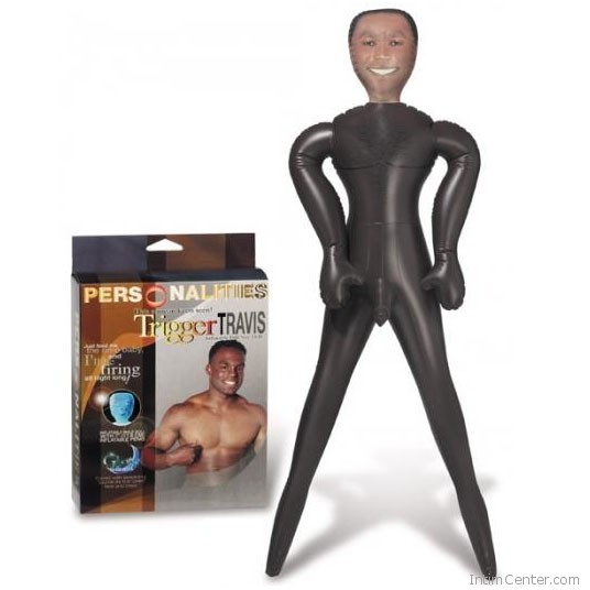 Trigger Travis felfújható, néger szexbaba