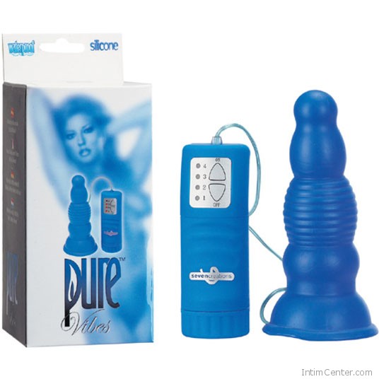Közepes méretű anális tágító, a kék Pure