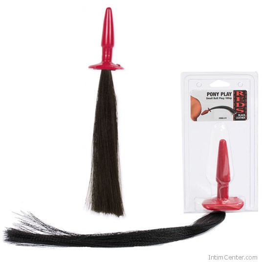 Pony Play kicsi, záróizom lazító eszköz, lófarok korbáccsal