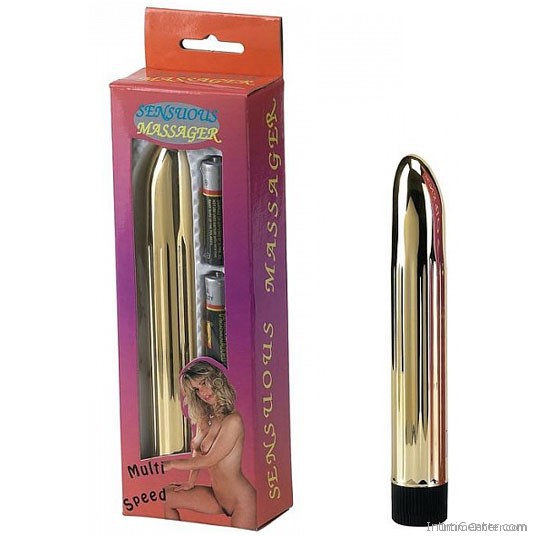 Arany színű érzéki masszírozó rúdvibrátor