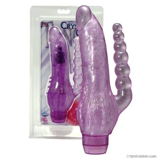 Anál gyöngyös rúddal rendelkező Crystal Cox vibrátor Anál gyöngyös rúddal rendelkező Crystal Cox vibrátor