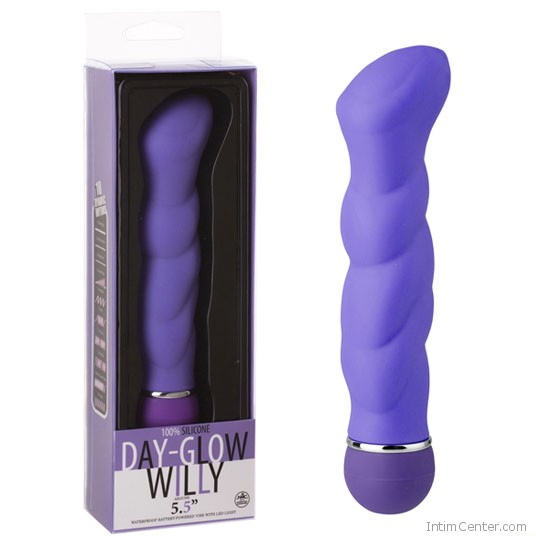 Day-glow, egyedi kialkítású, hosszított fejű, puha vibrátor Day-glow, egyedi kialkítású, hosszított fejű, puha vibrátor