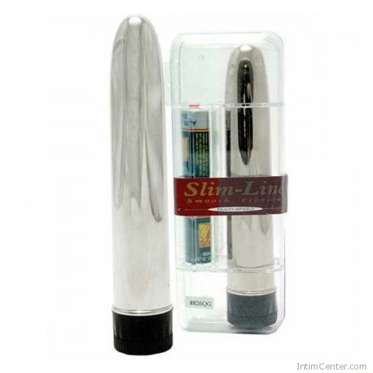 Gyönyörű, ezüst színű vibrátor tartós anyagból, 17 cm Gyönyörű, ezüst színű vibrátor tartós anyagból, 17 cm