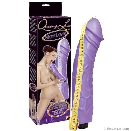 Méretes makkal rendelkező gigászi vibrátor, Giant Lover, 38 cm Méretes makkal rendelkező gigászi vibrátor, Giant Lover, 38 cm