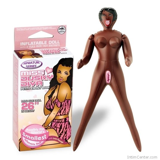 Mini méretű felfújható néger szerelmi baba, 66 cm