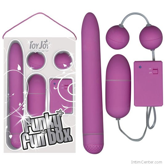 Vibrátoros intimkészlet, 3 darabos Funky Fun Box