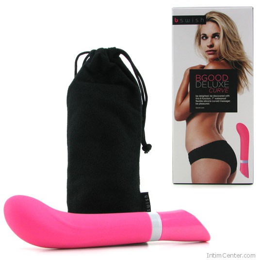 Vibrátor, ívelt Bgood Deluxe Curve, 19 cm