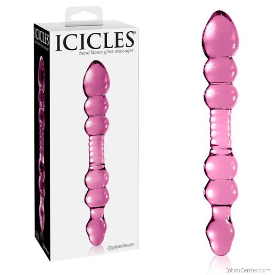 Kétvégű üveg dildó, Icicles 56