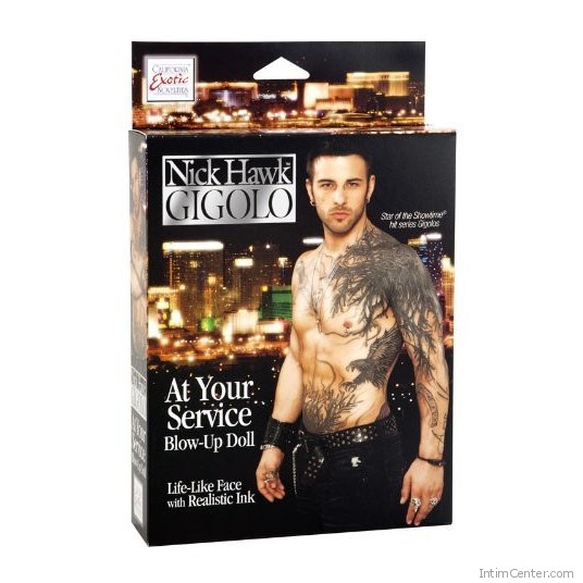 Nick Hawk Gigolo férfi szexbaba, 21 cm-es műpénisszel