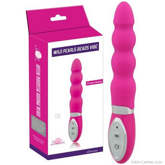 Vibrátor Wild Pearls Beads 19 cm, szilikon