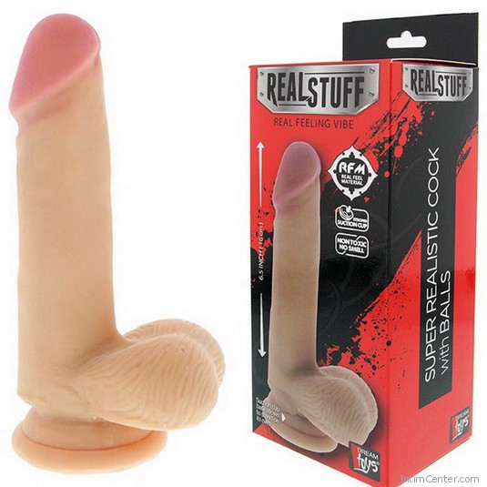 Élethű műpénisz vibrátor, letapasztható szagtalan Real Stuff Élethű műpénisz vibrátor, letapasztható szagtalan Real Stuff