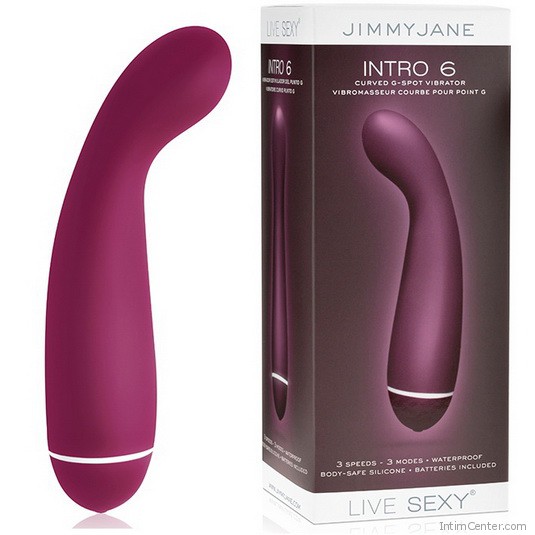 Vibrátor g-pont hajlítással, szilikon Jimmy Jane Intro 6 Vibrátor g-pont hajlítással, szilikon Jimmy Jane Intro 6