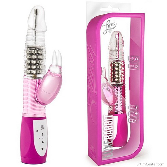 Nyuszi vibrátor csiklóizgató karral, Luxe