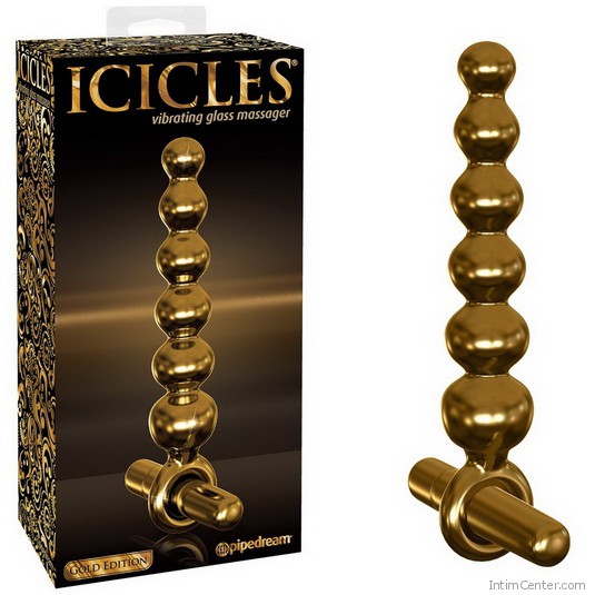 Anál vibrátor arany, Icicles G06 üveg