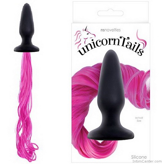 Análdugó rózsaszín farokkal, szilikon Unicorn Tails Análdugó rózsaszín farokkal, szilikon Unicorn Tails